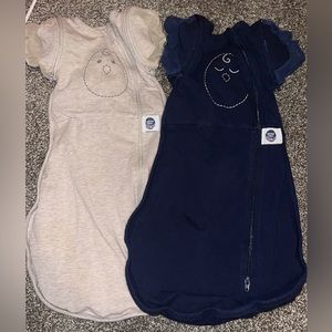 Two nested bean Zen newborn swaddles 7-13lb